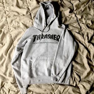 Grey thrasher hoodie